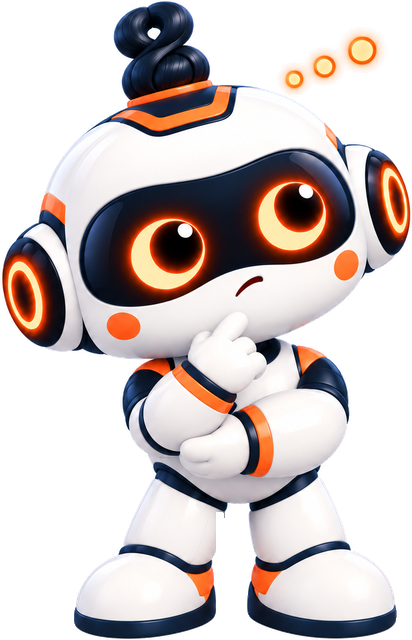 SaYin mascot thinking